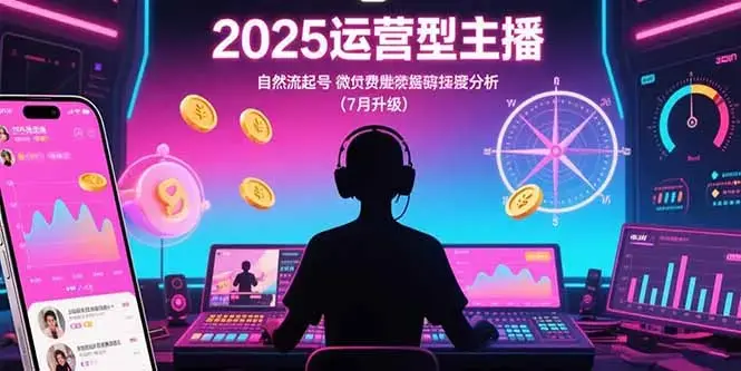 2025运营型主播：自然流起号，微付费投放技巧，罗盘数据深度解析(7月更新)_知客圈