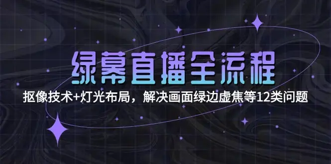 绿幕直播全流程：抠像技术+灯光布局，解决画面绿边虚焦等12类问题_知客圈
