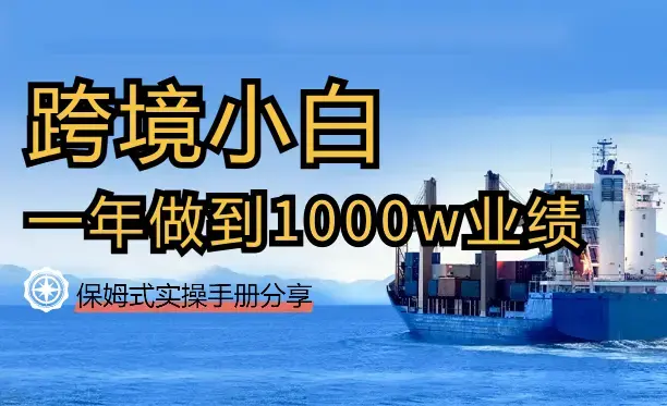 0基础小白，通过跨境电商，一年时间做到1000w业绩的完整复盘及保姆式实操手册分享【图文】_知客圈