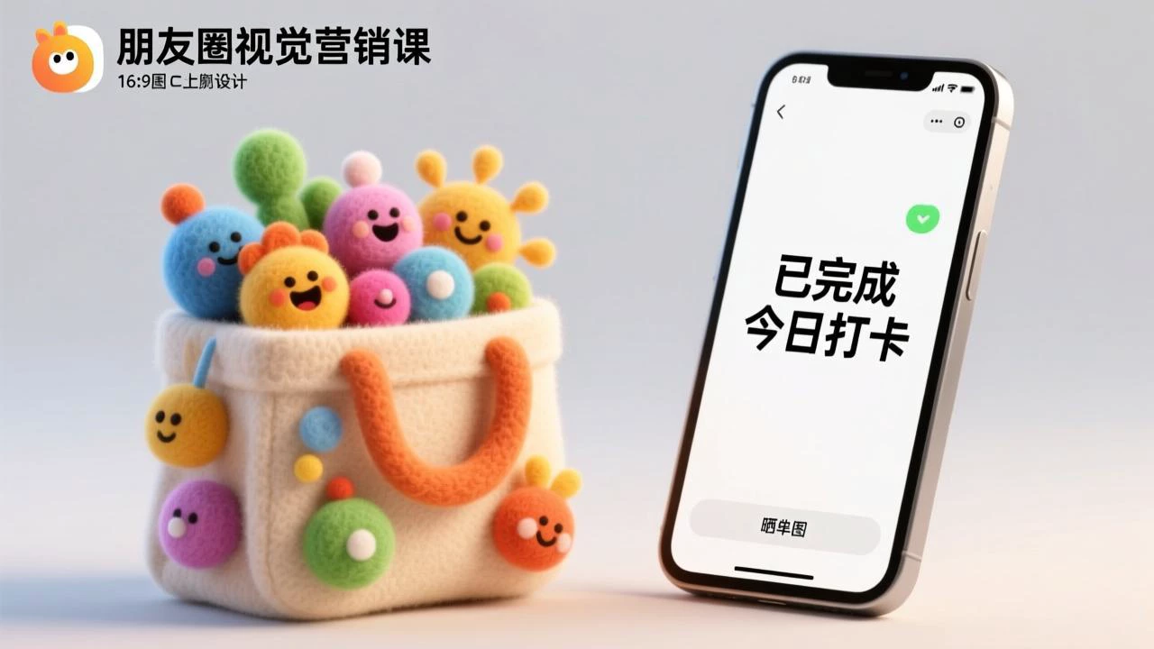 朋友圈视觉营销课：问候图美化，晒单图设计，拼图玩法教学_知客圈