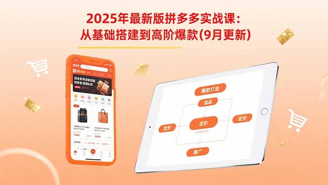 2025年最新版拼多多实战课：从基础搭建到高阶爆款（9月更新）_知客圈