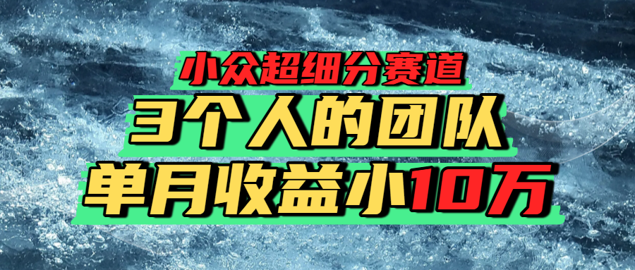 小众超细分赛道，一年百万利润的盘子！_知客圈