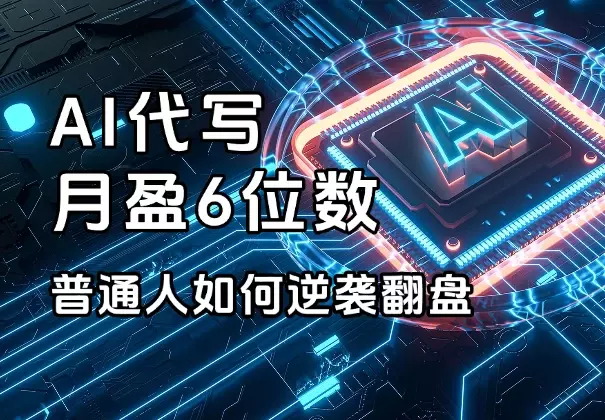 AI代写月营收六位数，分享普通人如何逆袭与逆风翻盘的故事_知客圈