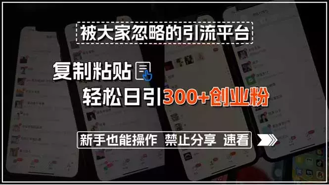 招聘平台，复制粘贴轻松日引300+创业粉，新手也能操作_知客圈