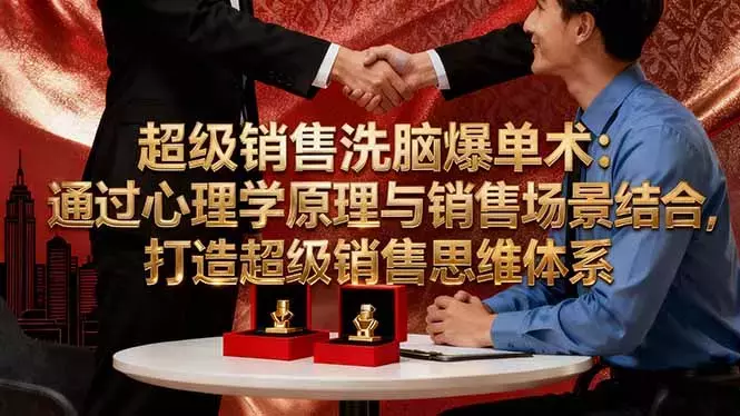 超级销售洗脑爆单术:通过心理学原理与销售场景结合,打造超级销售思维体系_知客圈