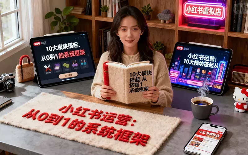 小红书运营：10大模块搭起从0到1的系统框架_知客圈