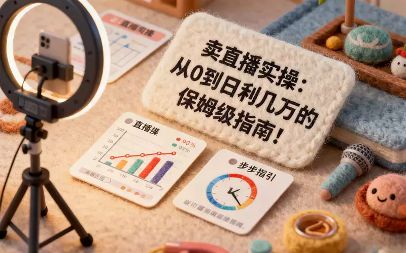 卖直播实操：从0到日利几万的保姆级指南_知客圈