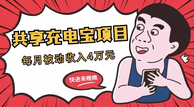 共享充电宝还能干吗？入局3个月，每月被动收入4万元【图文】_知客圈