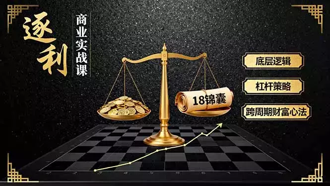 《逐 利》商业实战课，底层逻辑、杠杆策略、18锦囊，跨周期财富心法_知客圈