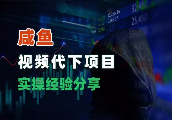 咸鱼虚拟产品，视频代下项目，实操经验分享_知客圈