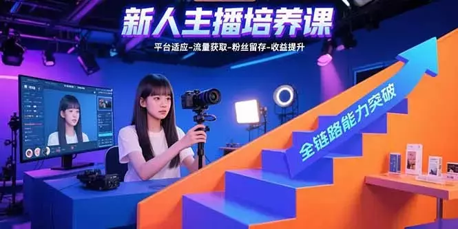 新人主播培养课：平台适应-流量获取-粉丝留存-收益提升 全链路能力突破_知客圈