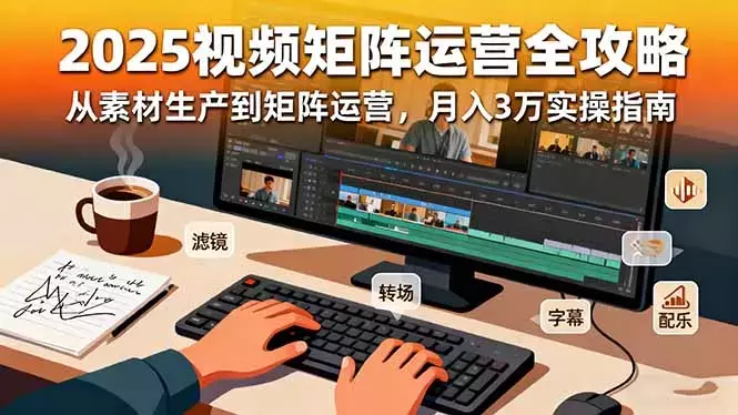 2025短视频矩阵运营全攻略：从素材生产到矩阵运营，月入3万实操指南_知客圈