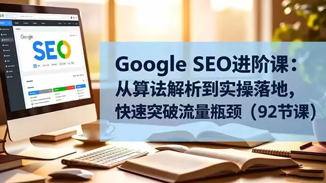 Google SEO进阶课：从算法解析到实操落地，快速突破流量瓶颈（92节课）_知客圈