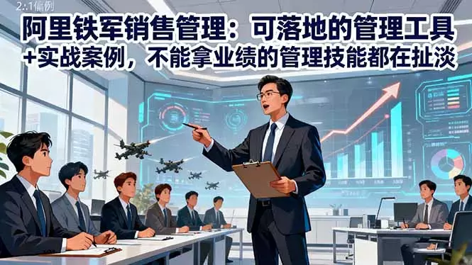 阿里铁军销售管理：可落地的管理工具+实战案例，不能拿业绩的管理都在扯淡_知客圈