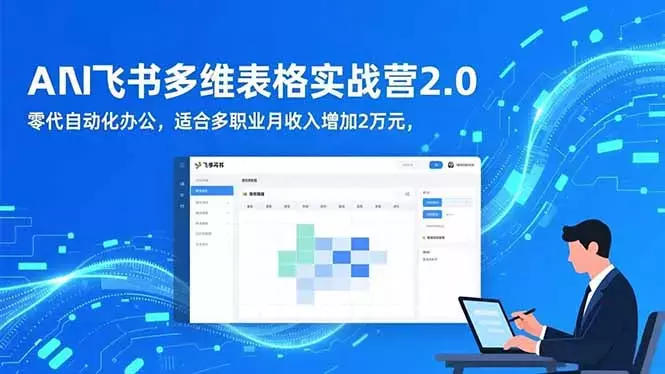 AI+飞书多维表格实战营2.0：零代码自动化办公，适合多职业月收入增加2万元_知客圈