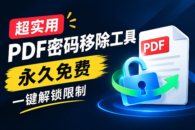 超实用PDF密码移除工具，永久免费一键解锁限制｜知客圈