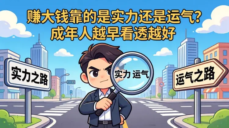 赚大钱靠的是实力还是运气？成年人越早看透越好