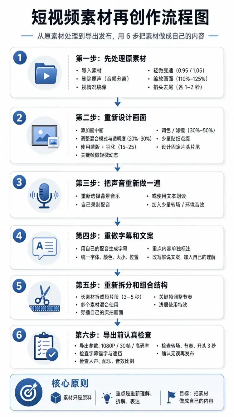 2026视频原创指南:6步重构让内容摆脱搬运感