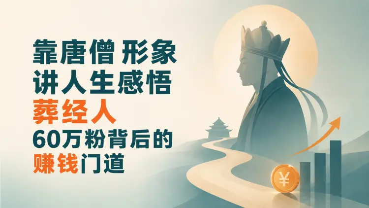 靠唐僧形象讲人生感悟,“葬经人” 60万粉背后的赚钱门道|知客圈