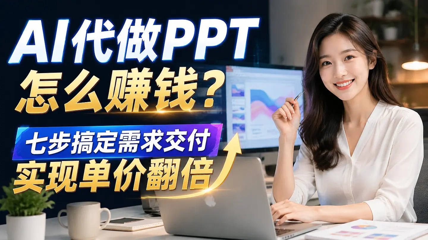 AI代做PPT怎么赚钱?七步搞定需求交付实现单价翻倍|知客圈