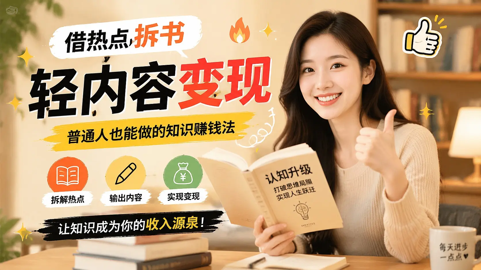 借热点拆书做轻内容,公众号小红书双平台引流变现的实操路径|知客圈