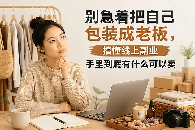 别急着把自己包装成老板,搞懂线上副业手里到底有什么可以卖|知客圈