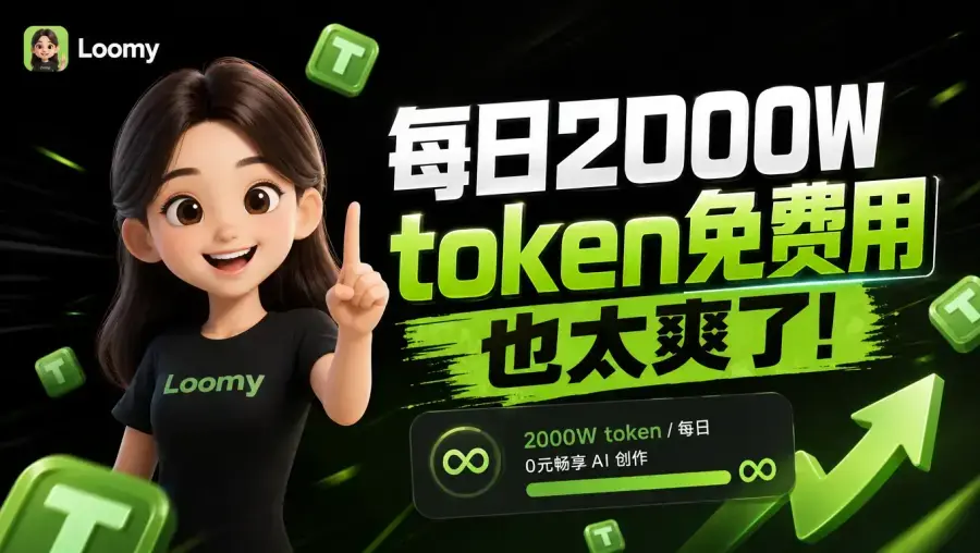 Loomy桌面AI软件免费使用,每天白嫖2000万token,白嫖使用 Deepseek、Glm5.2、kimi 等模型 Loomy桌面AI软件免费使用,每天白嫖2000万token,白嫖使用 Deepseek、Glm5.2、kimi 等模型