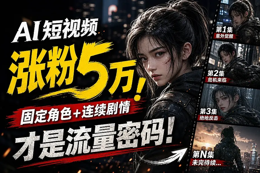 AI短视频涨粉五万,固定角色加连续剧情才是流量密码|知客圈
