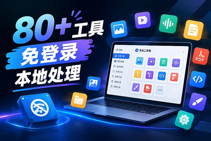 不想为转个字幕PDF装一堆软件，这个网页工具箱够用｜知客圈